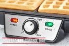 Aparat waffle Andrew James Belgian Waffle Maker AJ001331, 2 Felii, 1000 W, Temperatura Ajustabila 