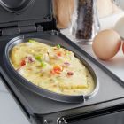 Aparat electric de facut omleta VonShef 2000056, Putere 700 W, Placi antiaderente