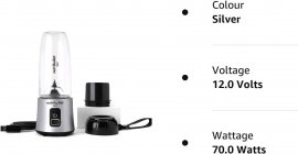 Blender Nutribulet Portabil BD-BX233-23, Putere 70 W, Capaciate 370 ml, Cana Tritan