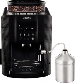 Espressor automat Krups EA816070, Functie Cappucino, 15 Bar, 1450W, Recipient pentru lapte, Display, capacitate rezervor 1.7L, rasnita integrata, 6 bauturi