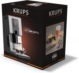 Espressor automat Krups Intuition Experience EA876D10, 17 bauturi, Ecran tactil, Tehnologie Quattro Force, Retete favorite, 1550W