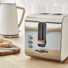 Prajitor de paine Swan Nordic Toaster ST14610WHTN, Soft Touch, 2 Felii, Putere 900 W, Functie dezghetare, Crem