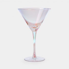 Set 2 pahare irizate pentru Martini Beautify 1000378, Material sticla, Capacitate 280 ml